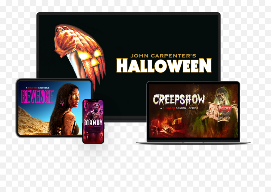 Shudder Stream Horror Thrillers And Suspense Ad - Free And Movie Halloween 1978 Png,Free Halloween Icon Set