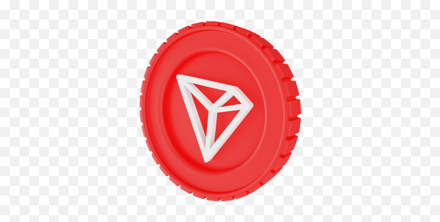 Tron Icon - Download In Glyph Style Vechain Coin 3d Png,Trx Icon