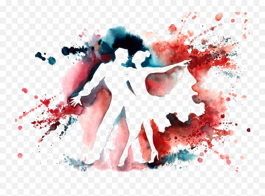 Download Beautiful And Ballet Men Illustration Dancer Tango - Dance Abstract Art Png,Tango Phone Icon