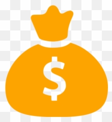 Orange Money Bag Icon - Free orange icons Money Bag Icon png