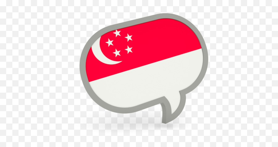 Speech Bubble Icon Illustration Of Flag Singapore - Icon Indonesia Flag Png,Talk Bubbles Icon