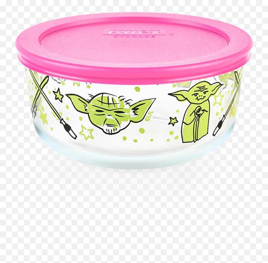 4 - Cup Decorated Storage Star Wars Yoda Pyrex Png,Yoda Icon
