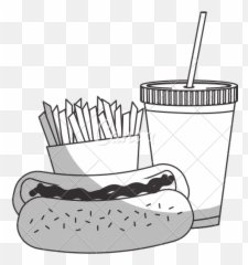 Hot Dog Icon - Canva French Fries Drink Illustration png