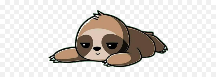 Download Freetoedit Cute Kawaii Lazy - Png Cartoon Sloth,Sloth Png