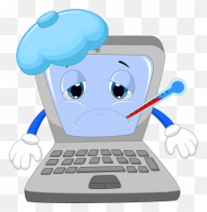 Download Computadora Enferma Png - Broken Laptop Clipart,Computadora Png