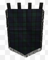 Medieval Style Fringed Navy U0026 Hunter Green Plaid Banner - Tartan Png,Medieval Banner Png