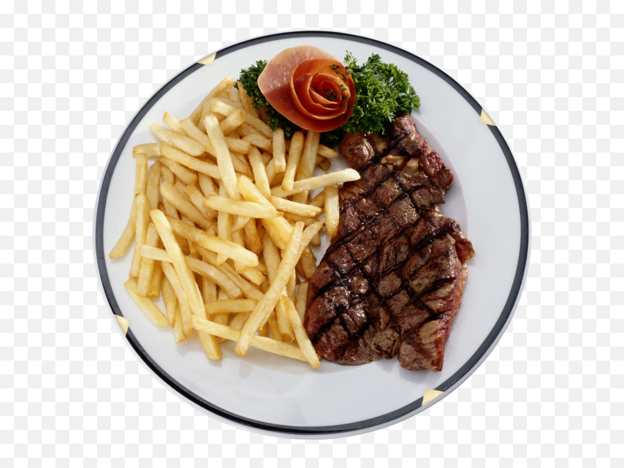 Download Hd Steak And Potatoes Transparent Png Image - Steak French Fries,Steak Transparent Background