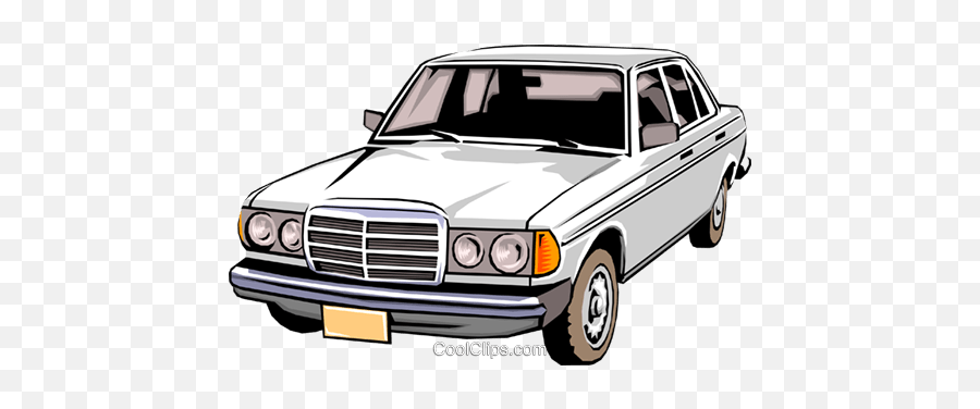 Automobile Royalty Free Vector Clip Art Illustration - Car Png,Mercedes Benz Logo Vector