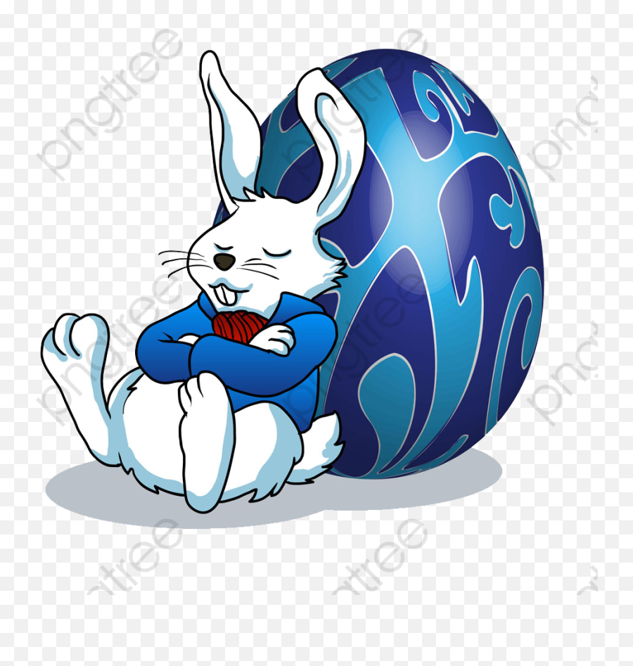 Bunny Clipart Png Transparent - Easter Bunny Sleeping Full Sleeping Rabbit Cartoon,Easter Bunny Transparent