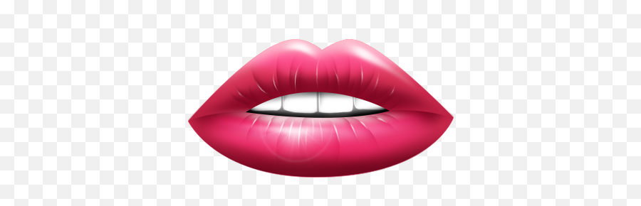 Lips Icon - Transparent Background Pink Lips Png,Lipstick Emoji Png