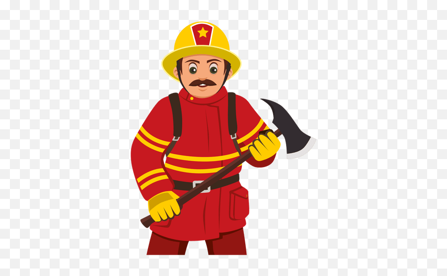 Firefighter Png Hd Quality - Fireman Cartoon Png,Firefighter Png