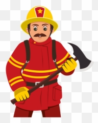 Firefighter Png Hd Quality - Fireman Cartoon Png,Firefighter Png