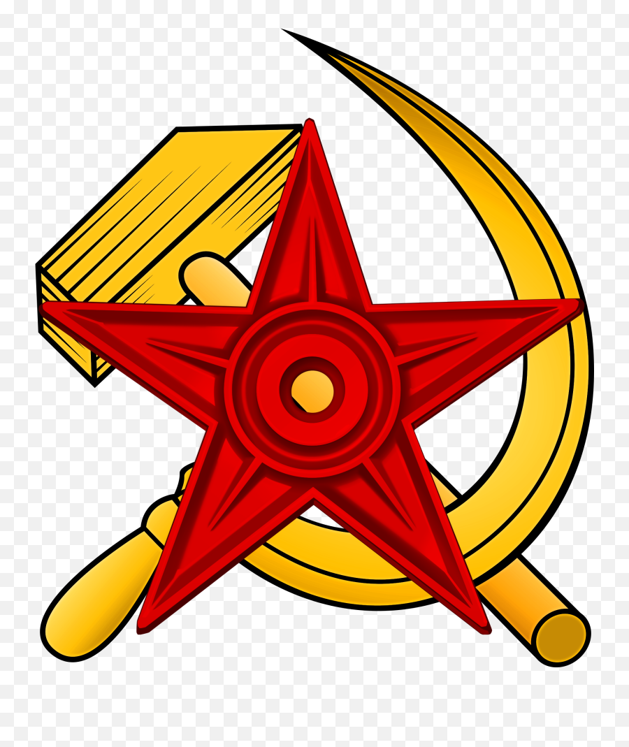 Filecommunist Barnstarpng - Wikimedia Commons Sickle And Hammer Detailed,Communism Png