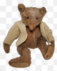 Early Blank Button Steiff Teddy Bear - png