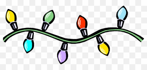 Christmas Lights Clipart Flashing - Cartoon Straight Line png