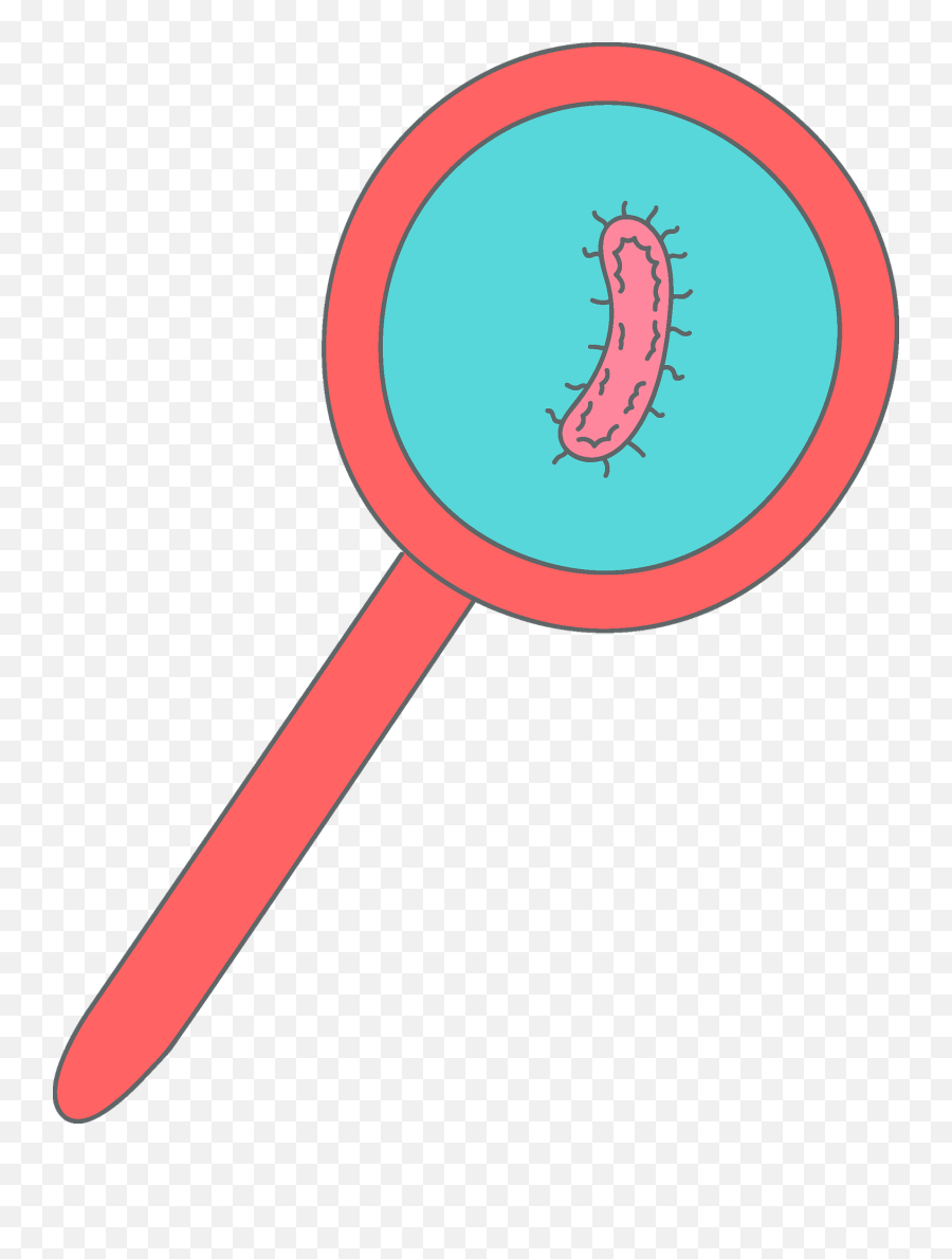 Bacteria In A Magnifying Glass Clipart Free Download - Clip Art Png,Magnifying Glass Clipart Png