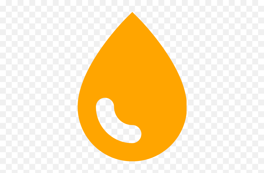 Orange Droplet Icon - Free Orange Droplet Icons Circle Png,Droplet Png