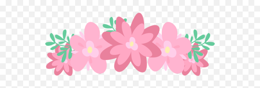 Pink Flower Crown Png - Coroa De Flores Png 593x226 Png Transparent Flower Crown Clipart,Coroa Png