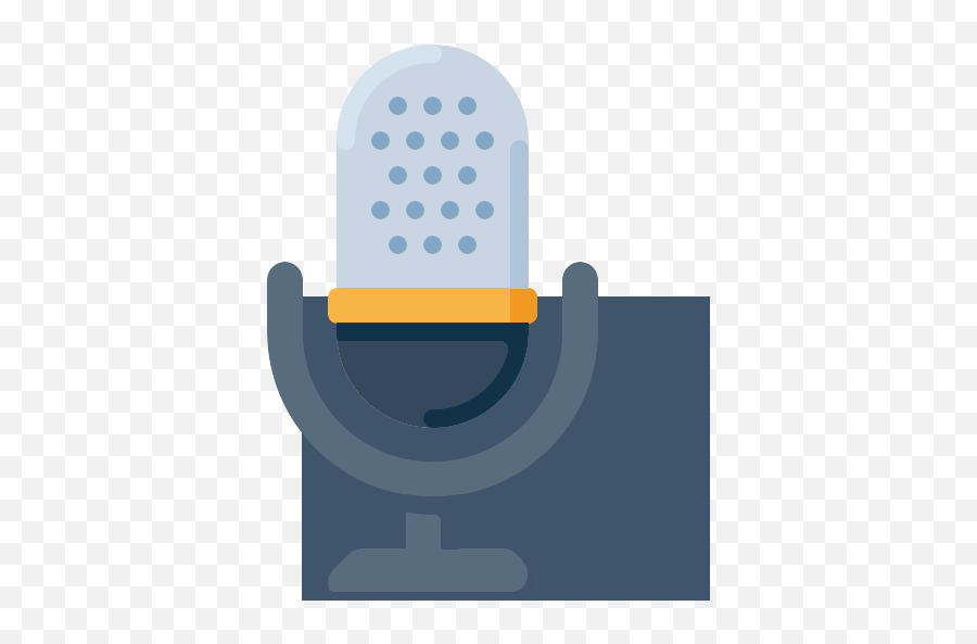 Microphone Radio Png Icon - Mic Flat Design Png,Radio Mic Png