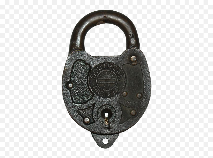 Download Southern Pacific Sunset Logo Padlock - Old Padlock Old Padlock No Background Png,Padlock Png