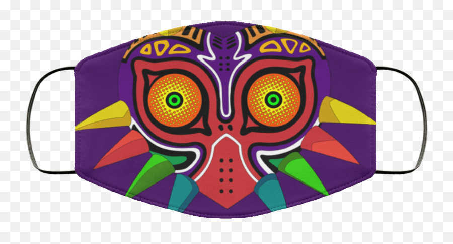 Majora Legend Of Zelda - Majora Mask Washable Reusable Custom Cloth Face Mask Cover Fc Barcelona Mask Png,Majora's Mask Png