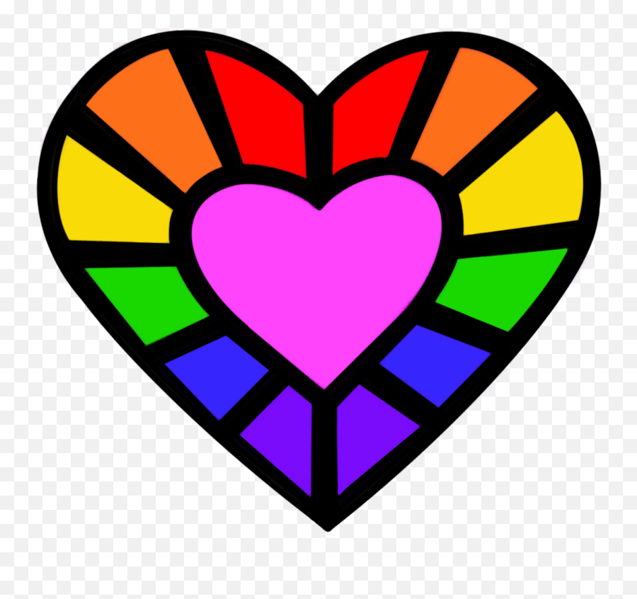 Rainbow Heart Gem Stickeru0027s - Girly Png,Rainbow Heart Png