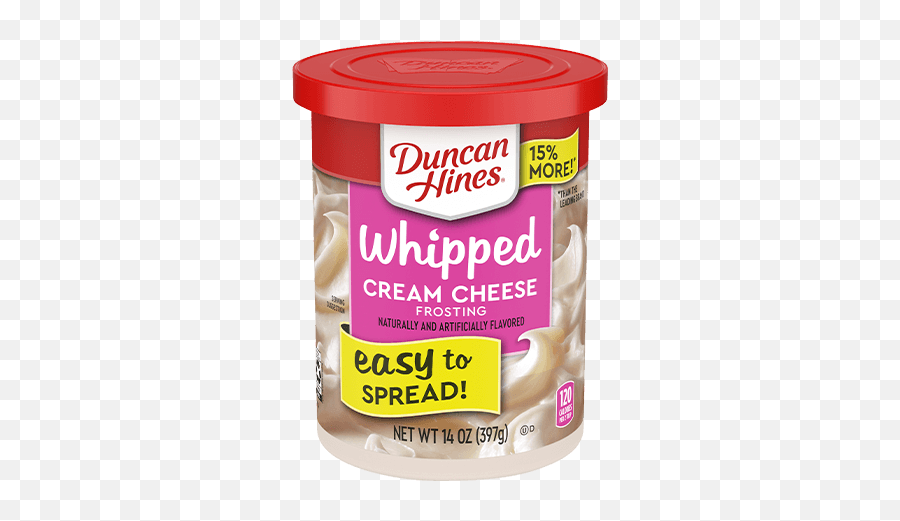 Whipped Cream Cheese Frosting - Duncan Hines Fluffy White Whipped Frosting Png,Whipped Cream Png