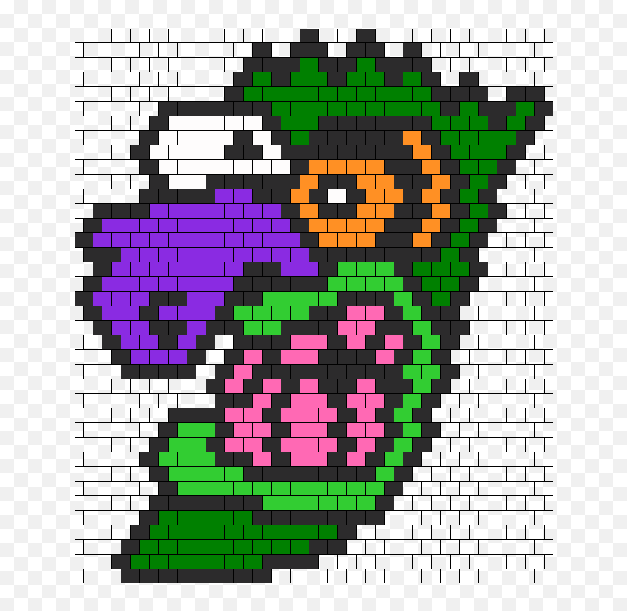 Download Ooga Booga Mask From Courage The Cowardly Dog Bead - Courage The Cowardly Dog Perler Beads Png,Courage The Cowardly Dog Png