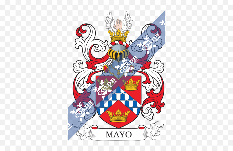 Mayo Family Crest Coat Of Arms And Name History - Hickman Coat Of Arms Png,Mayo Png