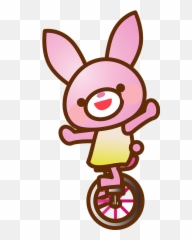 Rabbit Is - Clip Art Png,Unicycle Png