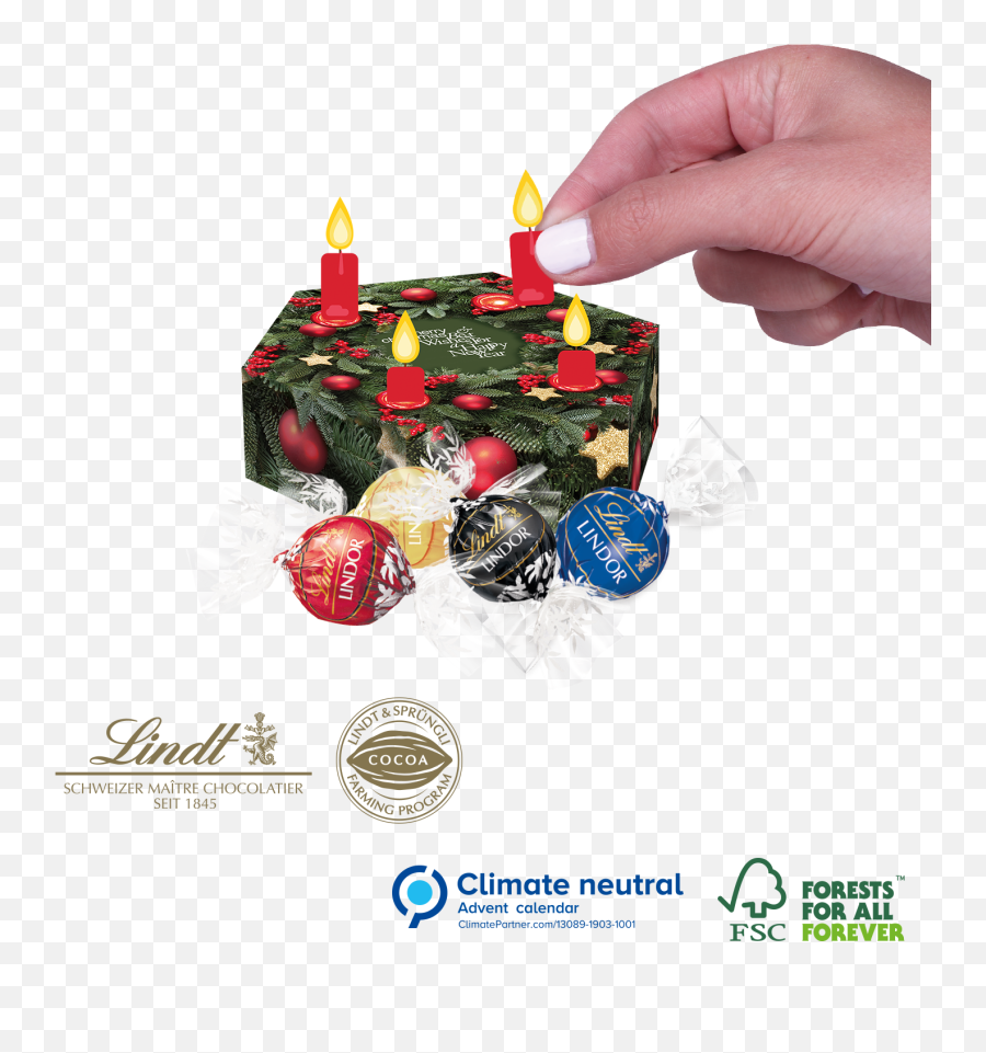 Bespoke Advent Wreath Box Christmas - Distinctive Lindt Png,Advent Wreath Png