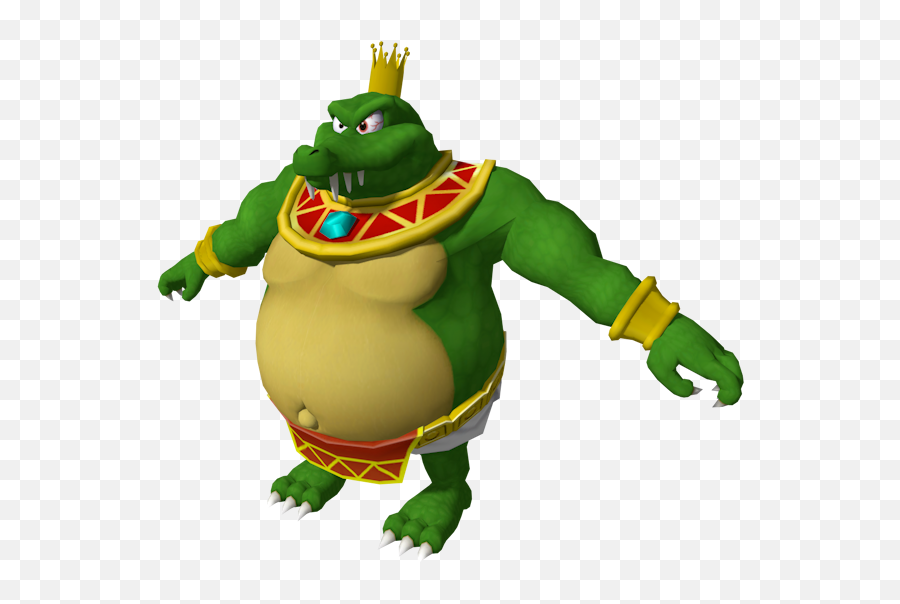 Wii - Mario Super Sluggers King K Rool The Models Resource Fictional Character Png,King K Rool Transparent
