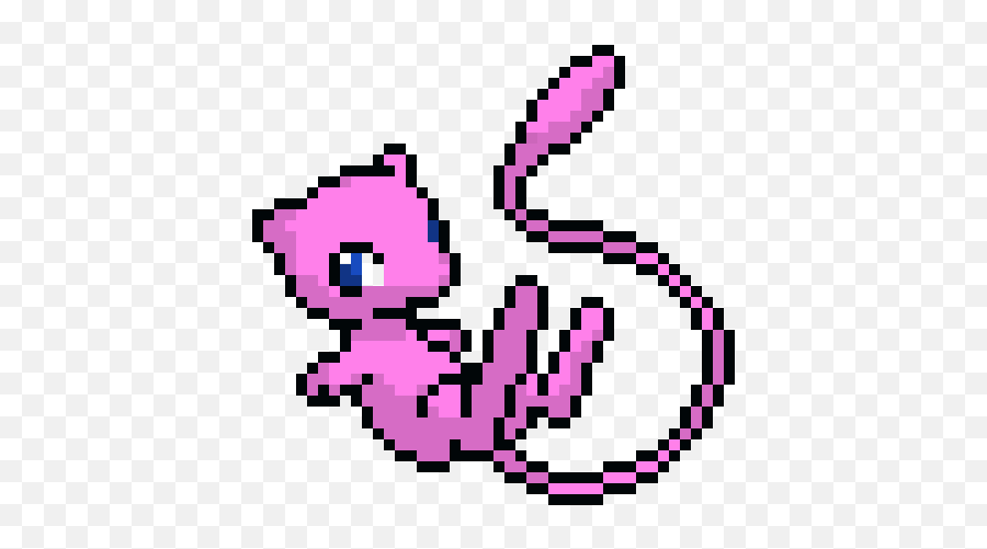 Pixel Mew Png Image With No Background - Mew Pokemon Cross Stitch Pattern,Mew Transparent
