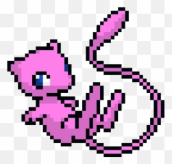 Pixel Mew Png Image With No Background - Mew Pokemon Cross Stitch Pattern,Mew Transparent