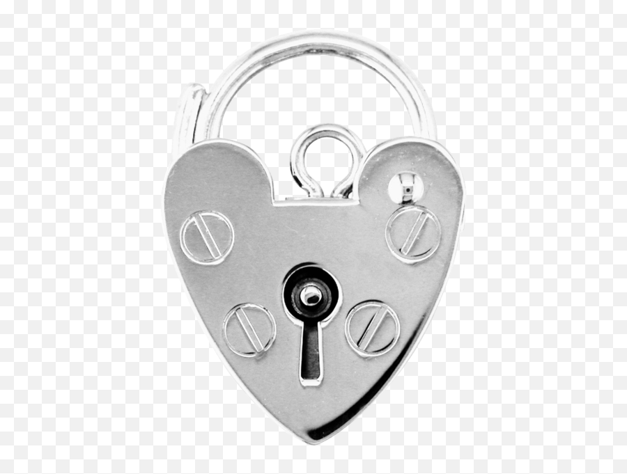 Small Silver Heart Padlock Charm Jewellery Anna Nina - Solid Png,Silver Heart Png