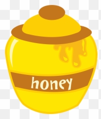 Honey Clipart Food - Pote De Mel Abelhinha Png