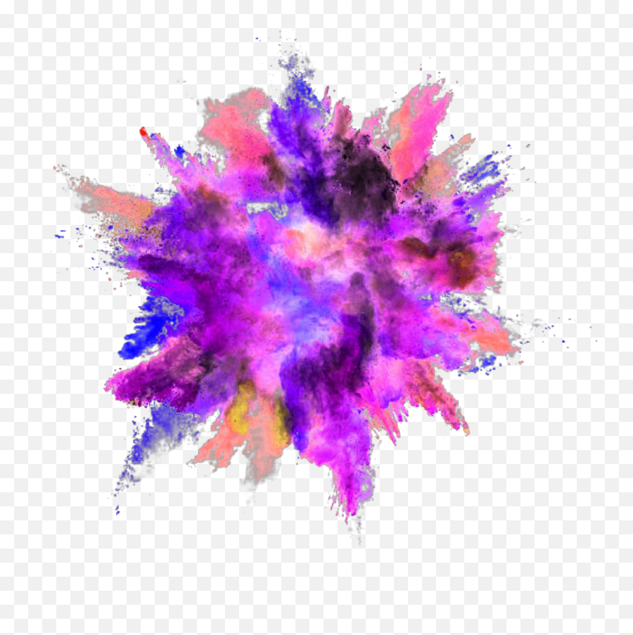 Download Explosion Color Powder Dust - Color Powder Colorful Powder Explosion Png,Explosion Png