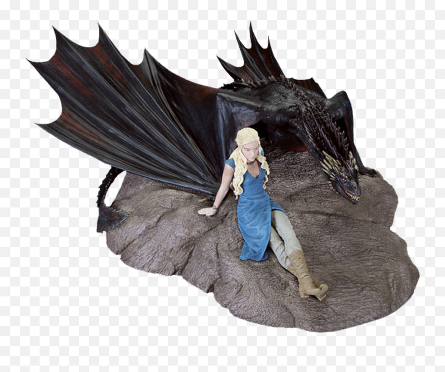 Game Of Thrones - Daenerys U0026 Drogon 7 Statuedhc28574 Game Of Thrones Statue Daenerys Drogon Png,Daenerys Png