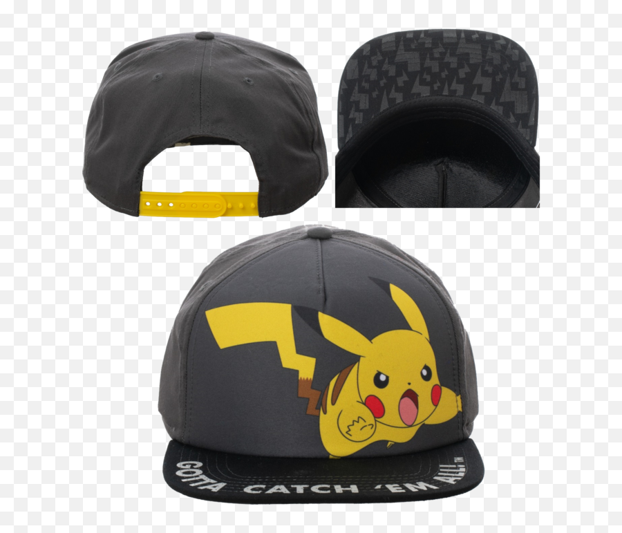Youth Pokemon Pikachu Snapback - Bioworld U2014 Dragon Imports Unisex Png,Pokemon Hat Png