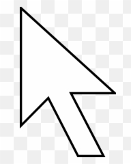 Cursor Pointer Arrow - Mouse Black Background png