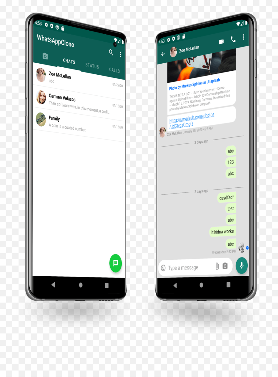 Whatsapp Clone - Android Whatsapp Clone Png,Group Icon In Whatsapp