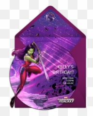 Free Gotg Gamora Online Invitation - Punchbowlcom Fairy Png,Gamora Png