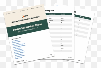 Fusion 360 Hotkeys - Product Design Online Document png