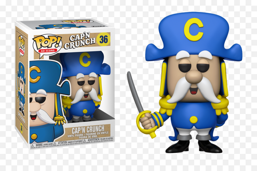 Quaker - Capu0027n Crunch With Sword Pop Vinyl Figure Cap N Crunch Funko Png,Quaker Icon