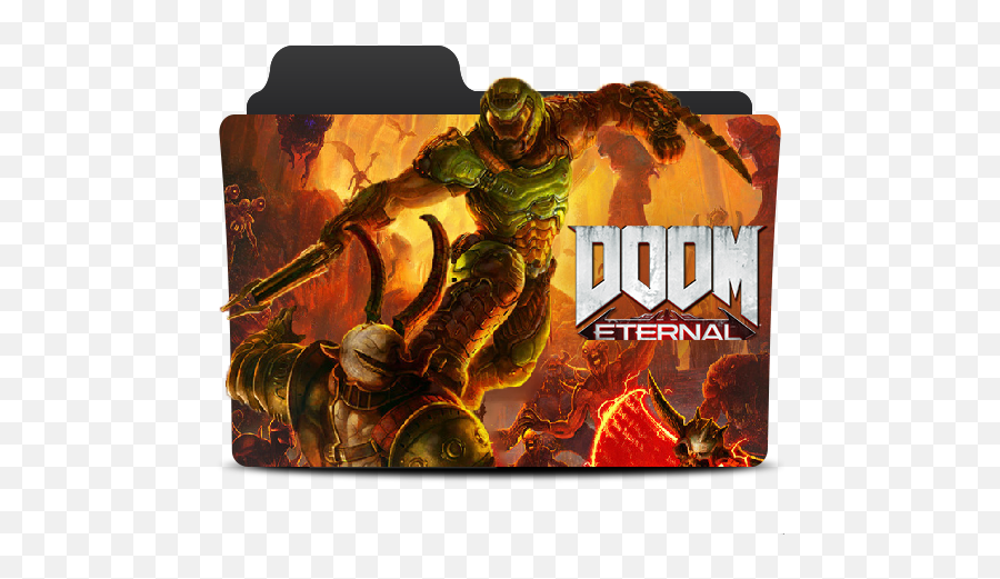 Doom Eternal Game Folder Icon - Doom Eternal Png,Doom 4 Icon