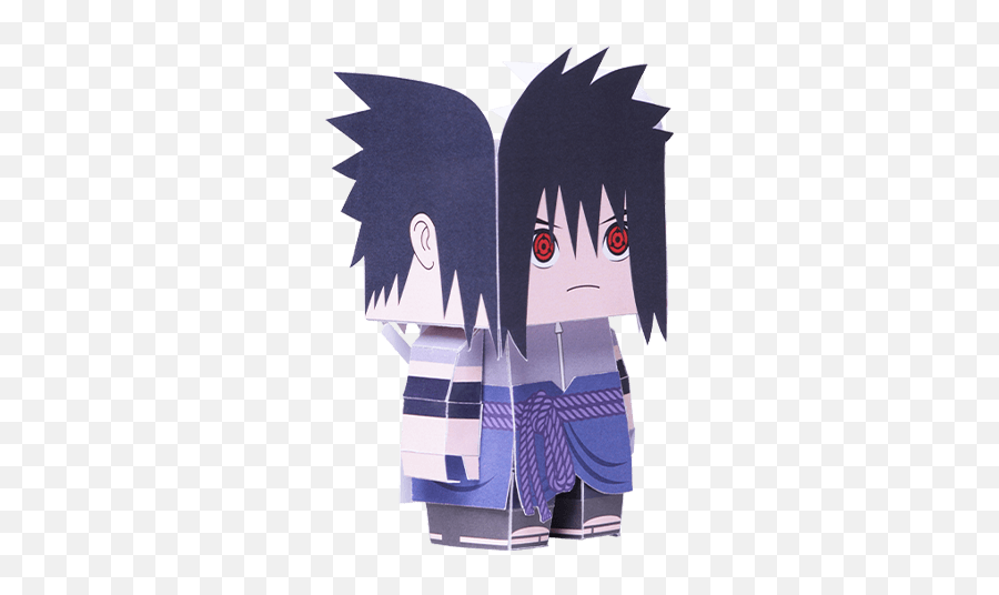 Sasuke Uchiha Cosplay Papercraft Mini - Foldable Fortnite Emote Fortnite Naruto Png,Purple Anime Icon