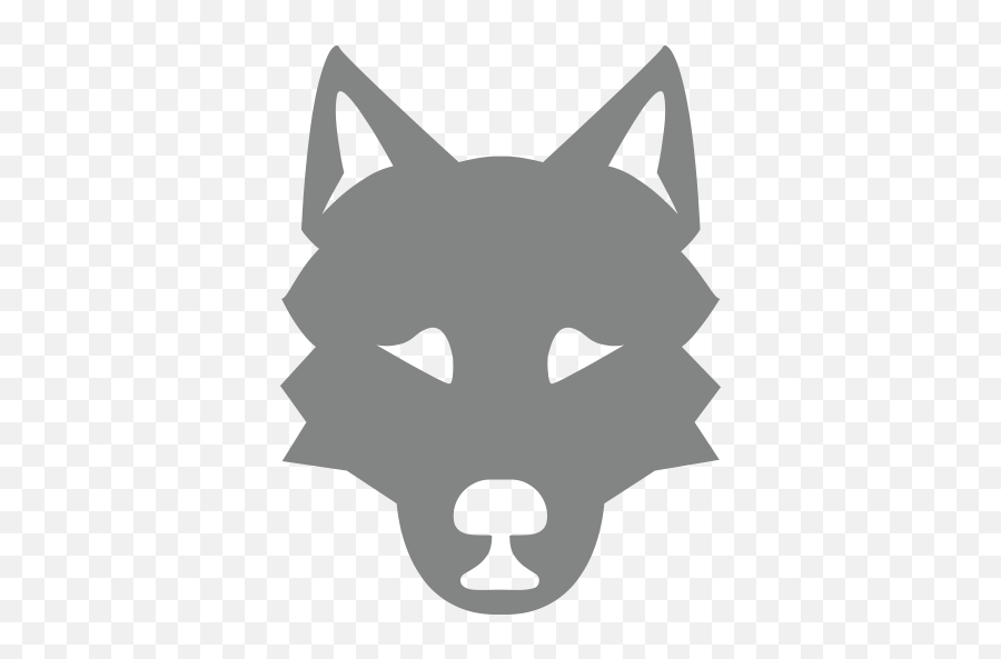 Wolf Face Emoji For Facebook Email - Wolf Emoji Png,Wolf Face Png