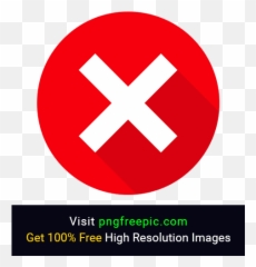 Red Close Button With Transparent Background - Exit Icon Black Color Frame Png