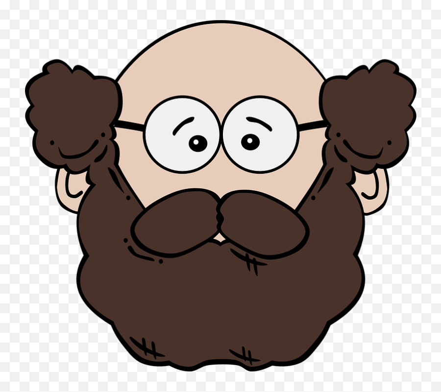 Barba Cara Hombre - Gráficos Vectoriales Gratis En Pixabay Clip Art Person Face Png,Bigote Png