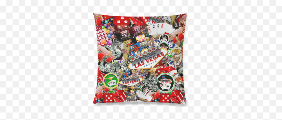 Las Vegas Icons - Gamblers Delight Custom Zippered Pillow 777 Las Vegas Art Png,Zipped Icon